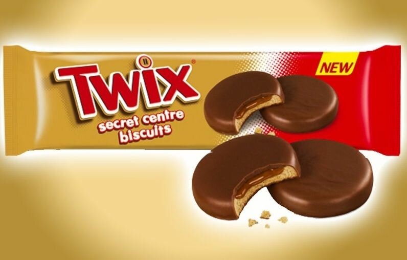 Печенье шок. Twix Secret Center 132гр Европа