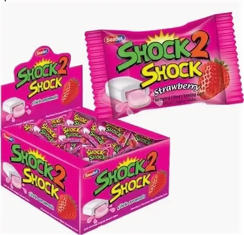 Center Shock Strewberry (Жев.резинка Шок Клубника) 4гр
