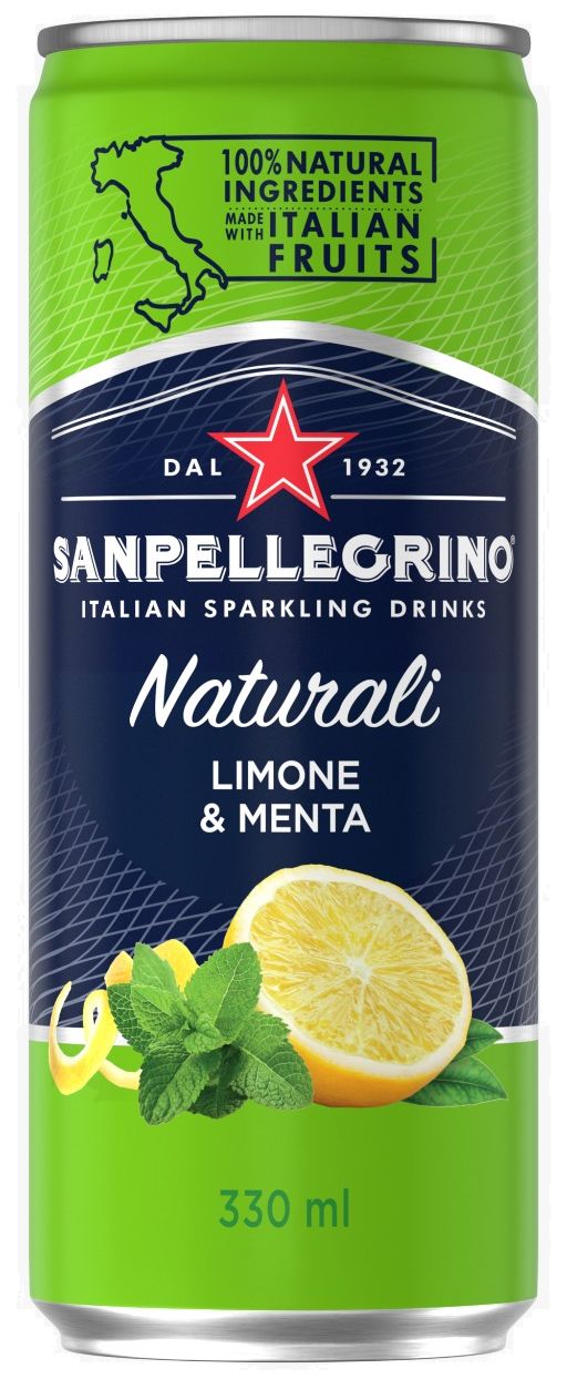 напиток газ SANPELLEGRINO лимон мята 0,330