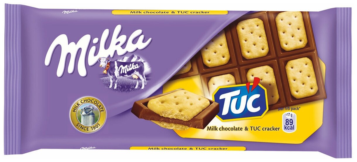 Шоколад Milka Sendwich TUC Польша 87гр