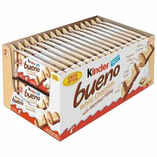 Вафельные батончики Kinder Bueno White 39г