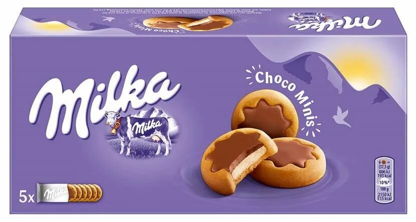 Milka Chocominis White (Милка Печенье Чоко Минис Вайт) 150гр