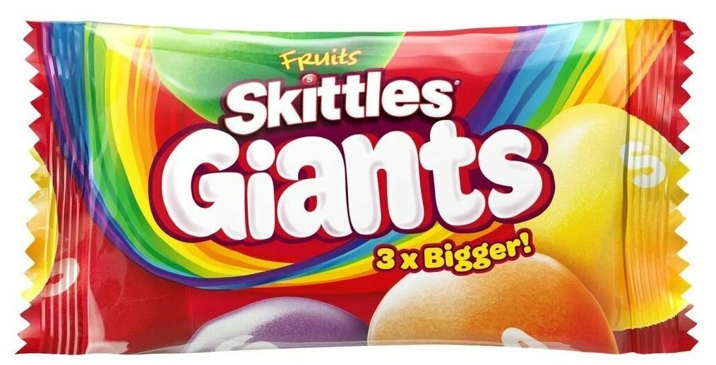 Жев конф SKITTLES Giants 3 X Bigger 45гр