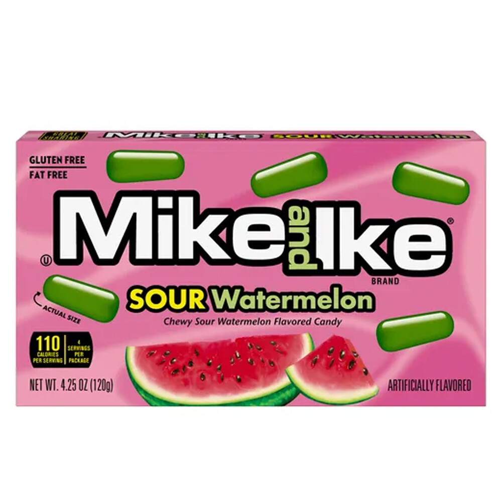 Конфеты Mike and lke Sour Watermelon 120гр в асс.