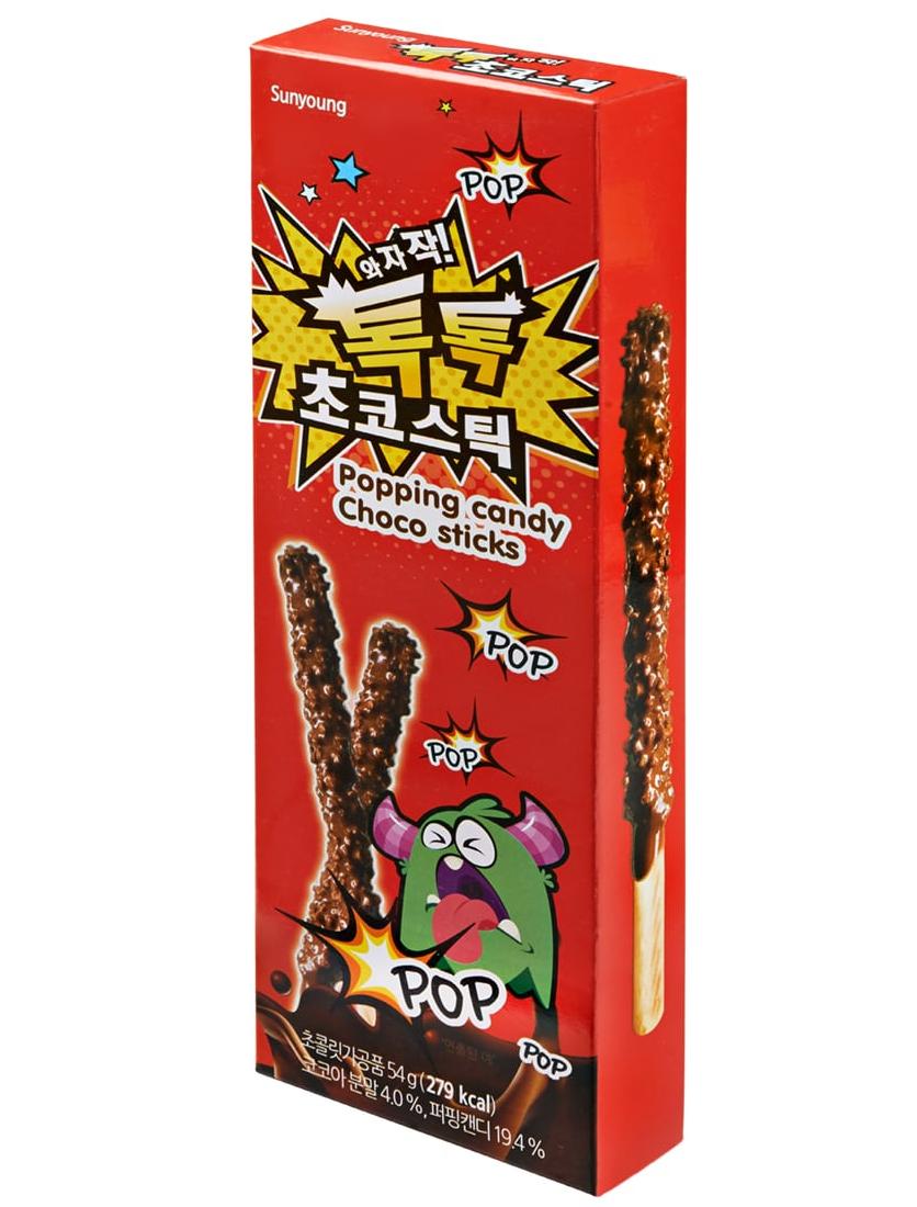 Палочки в шоколаде SUNYOUNG Poping Candy 54гр