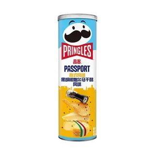 Чипсы PRINGLESS 110гр Корея черный перец и пармезан
