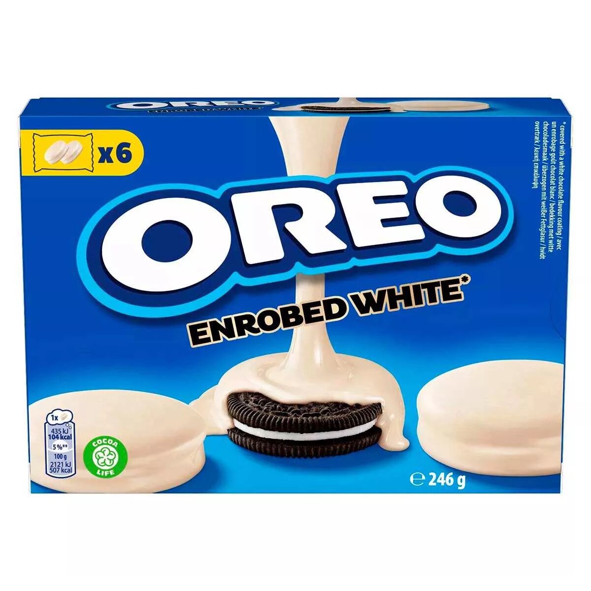 Печенье OREO В Белом Шоколаде(ENROBED) 246гр (Германия)