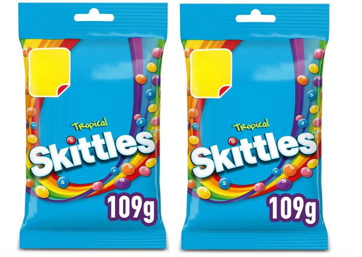 Skittles Tropical Fruits (Скитлс Тропические фрукты) 109гр