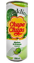 Напиток газ Chupa Chups Melon & CREAM flover 0,25 Корея