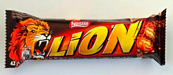 Батончик Nestle Lion Chocolate (Вафельный батончик Лион Шоколад) 42гр