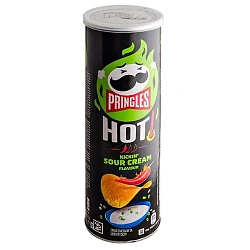 Чипсы PRINGLES HOT Kickin` Sour Cream 160 гр Бельгия