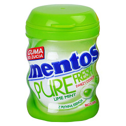 Жев.рез. Mentos Pure Fresh Lime Mint (банка) 60гр Польша