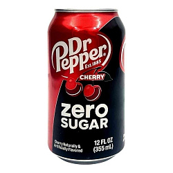 Напиток газ Doctor Pepper Zero sugar CHERRY 0.355 мл
