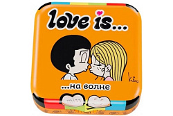 Освежающие конфеты LOVE is в форме сердца со вкусом морской соли и маракуйи 20гр ЖБ