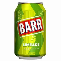 Сильногазированный напиток BARR Limeade No Sugar со вкусом лайма (без сахара) 330мл