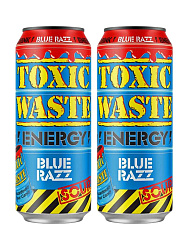 Напиток Toxic Waste Energy Sour Blue Razz (Токсик Вайст Знерджи Кислая Голубика и Малина) 500мл