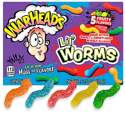 Мармелад кислый WARHEADS Lil Worms 99гр США