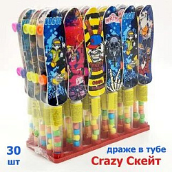 Сахарное драже CRAZY СКЕЙТ 2гр