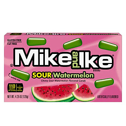 Конфеты Mike and lke Sour Watermelon 120гр в асс.