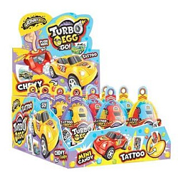 Жев.конфеты с игрущкой Машинка Turbo EGG10гр