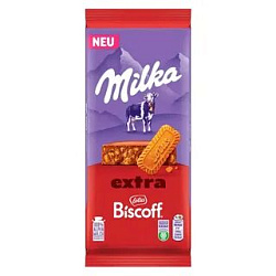 Шок.плитка Milka Extra Lotus Biscoff 190гр
