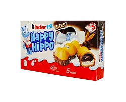 Шок.Батончик HAPPY HIPPO Cocoa 5шт Германия 103.5гр