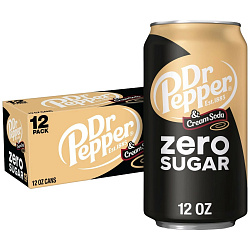 Напиток газ Doctor Pepper Zero sugar cream Soda 0.355 мл 