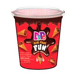 Ваф.рожок Dippo Mini Cone Fun орех 60 гр 