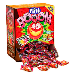 Жев.Резинка ФИНИ BOOM Strawberry Extra Sour 5гр Испания