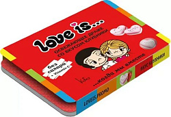 Освежающие конфеты Love is со вкусом клубники в блистере коробка 10,8гр