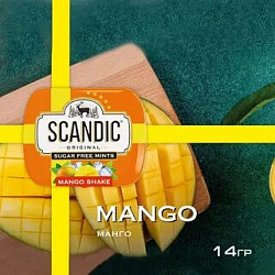 Конфеты SCANDIC без сахара "Манго" 14гр.